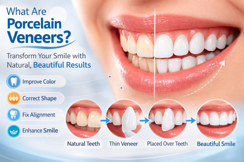 what are porcelain veneers