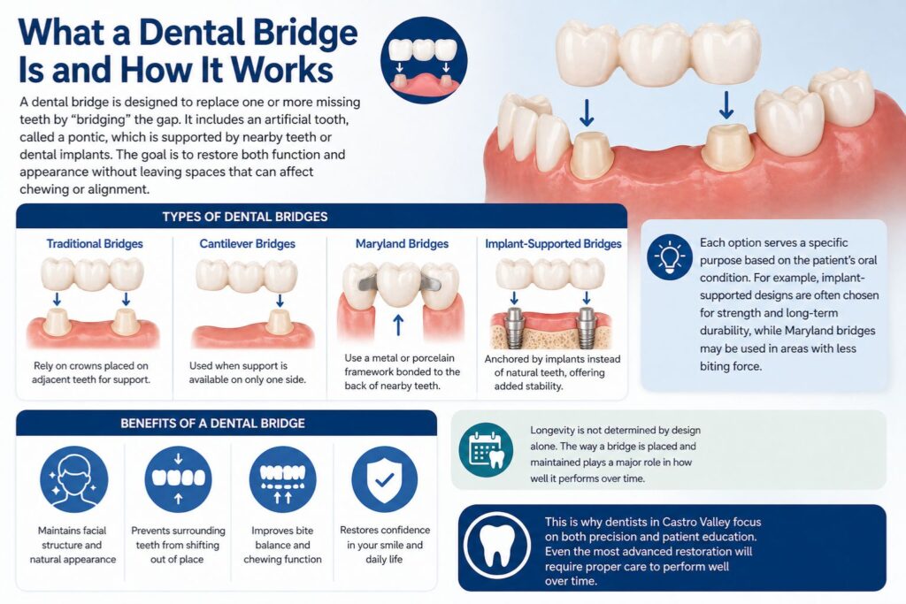 what a dental bridge is and how it works
